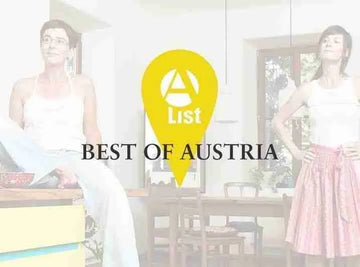 A-List-Auszeichnung „Best of Austria“ für Ein schöner Fleck Erde – Anerkennung für kreative alpine Mode und Design aus Österreich.