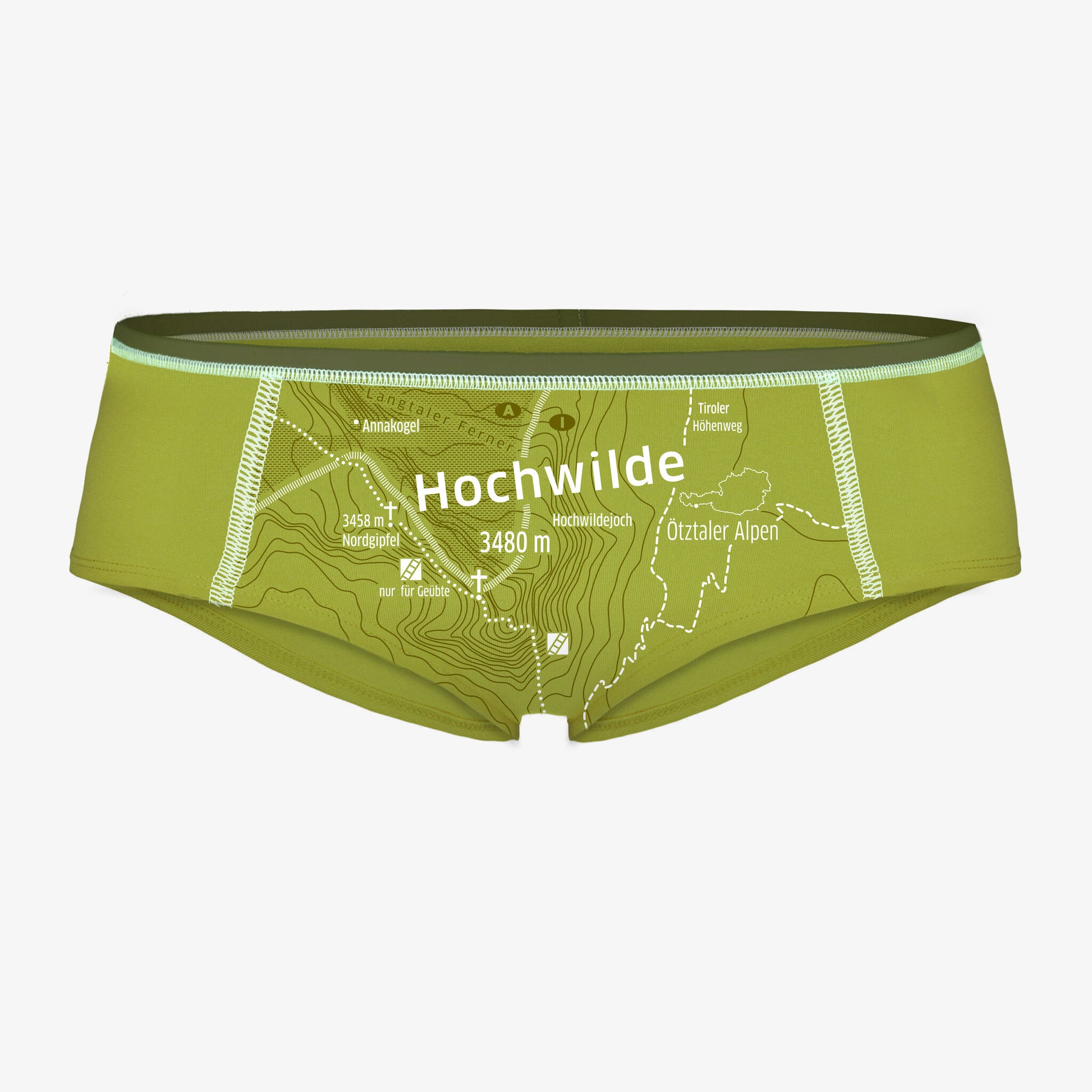 EIN SCHÖNER FLECK ERDE. Unterwäsche in bester Qualität. Unterhose Berg Hochwilde. Originelle Geschenkidee für Bergliebhaber. Souvenir Österreich. GOTS