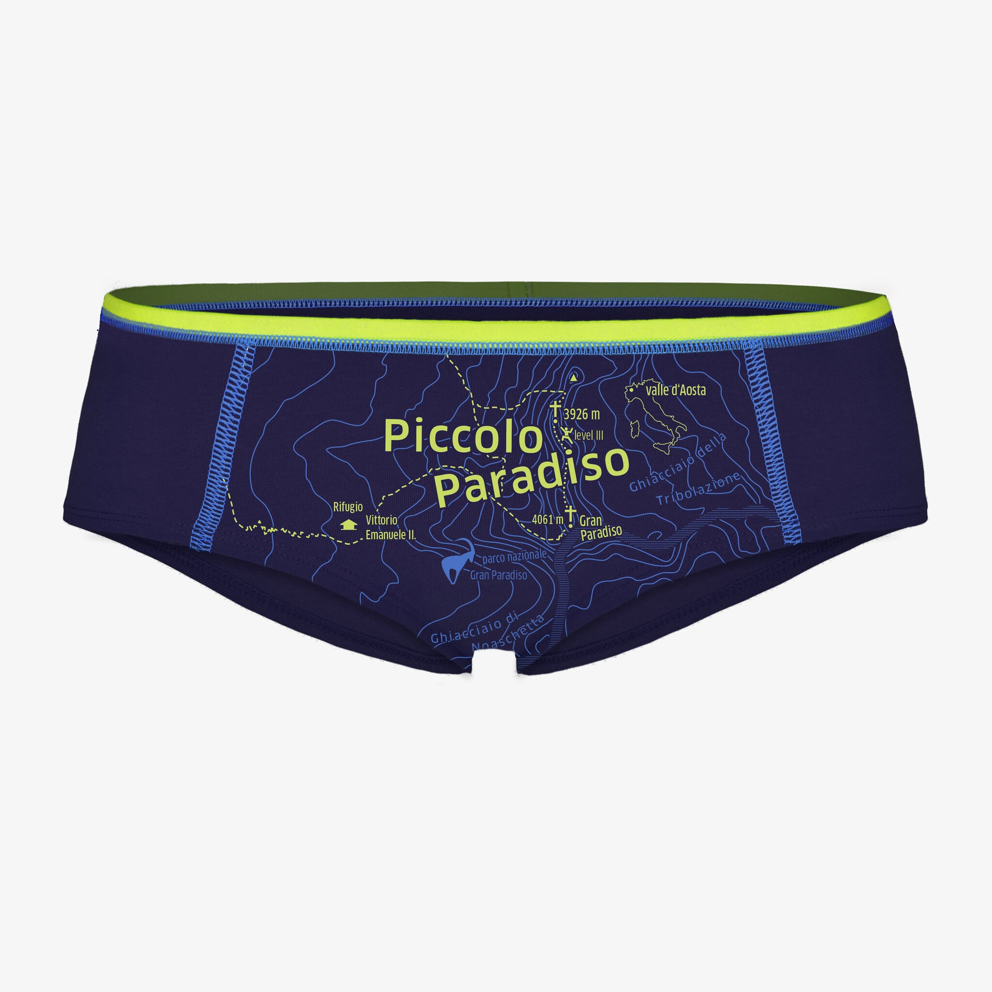 EIN SCHÖNER FLECK ERDE. Damen Unterhose aus Bio-Baumwolle. Unterwäsche mit Berg-Motiv PICCOLO PARADISO. Charmante Unterhose. Lustige Unterwäsche. Geschenk für Freundin. Geschenkidee zum Valentinstag.