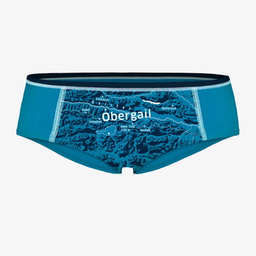 EIN SCHÖNER FLECK ERDE. Unterhose Österreich. Fair Fashion. Damen-Unterhose mit Motiv OBERGAIL. Sportlicher Schnitt. GOTS zertifiziert. Perfektes Geschenk für Naturliebhaberinnen.