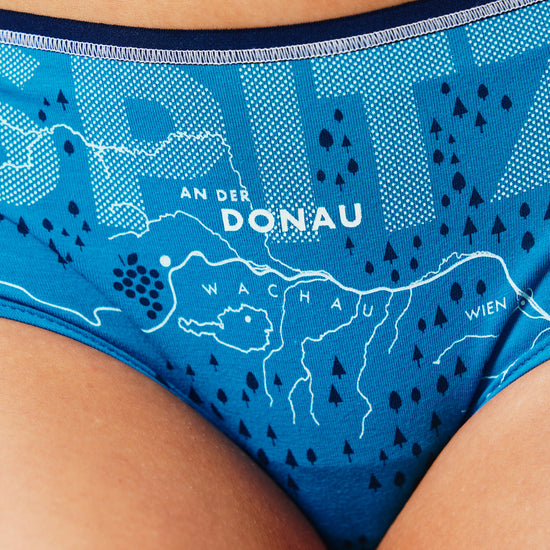 EIN SCHÖNER FLECK ERDE. Spitzenunterwäsche für Damen. Unterhose Spitze aus Bio-Baumwolle. Spitz an der Donau. Wachau. Geschenk zum Valentinstag. Unterhose aus Bio-Baumwolle.