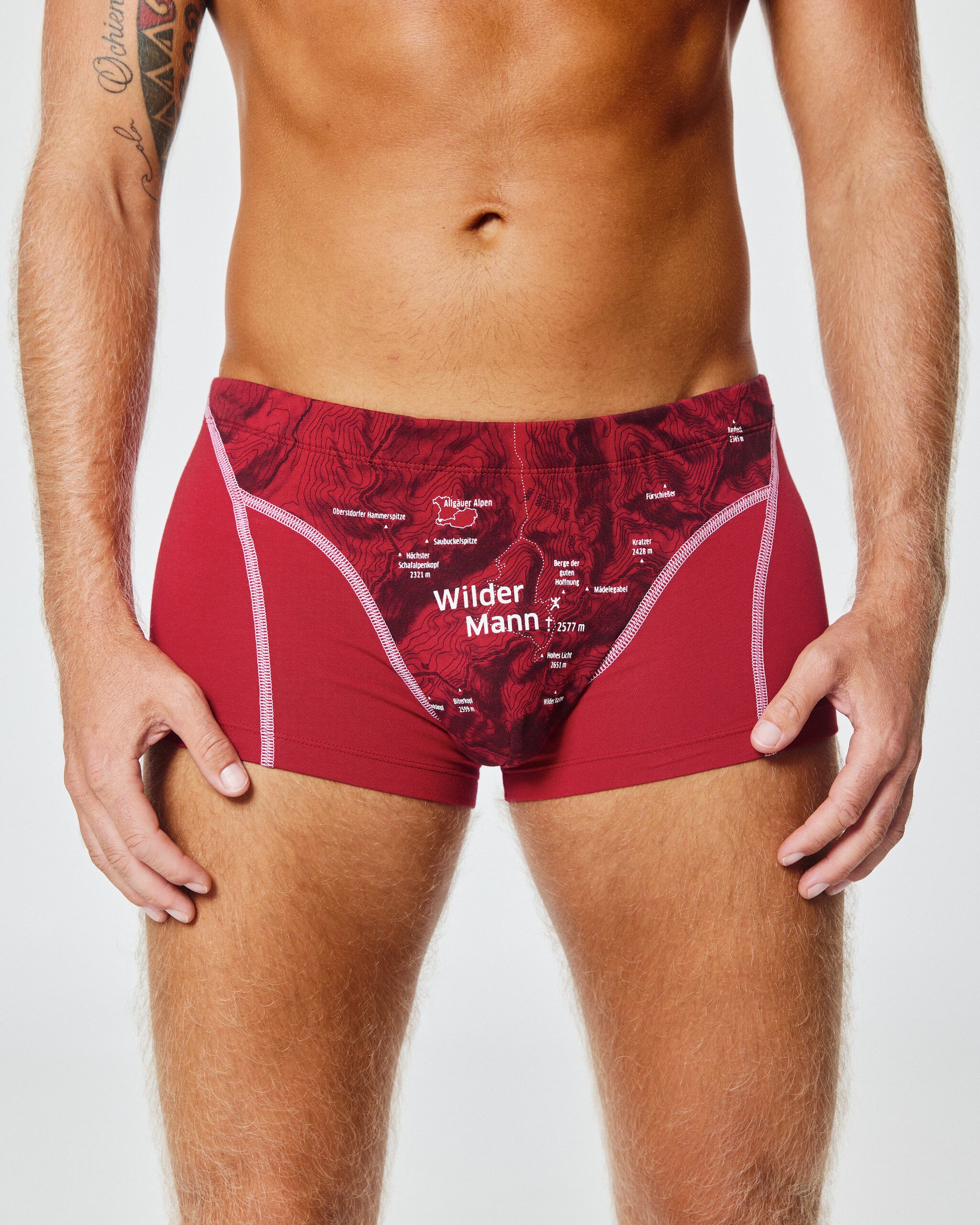 EIN SCHÖNER FLECK ERDE. Unterhose Wilder Mann. Herren-Unterwäsche aus Bio-Baumwolle. Bequemer Sitz.