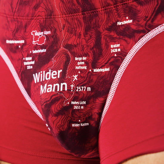 EIN SCHÖNER FLECK ERDE. Unterhose Wilder Mann. Herren-Unterwäsche aus Bio-Baumwolle. Bequemer Sitz.