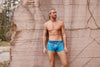 EIN SCHÖNER FLECK ERDE. Herren-Unterhose aus Bio-Baumwolle produziert in Europa mit Motiv Zugspitze. Unterwäsche mit Motiv.