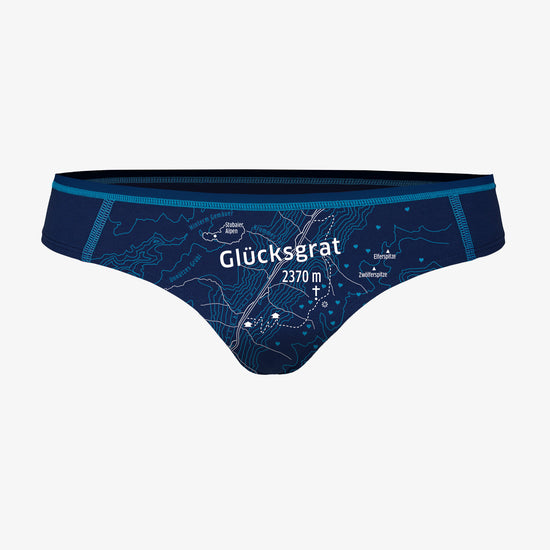 Sexy String Tanga. Erotische Unterwäsche Glücksgrat. Unterhose mit Berg. String Bio-Baumwolle. String nachhaltige Materialien. String Tanga Europa.