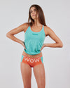 Top Unterhemd Unterleiberl WOW. Berg T Shirt. Vegane faire Kleidung.