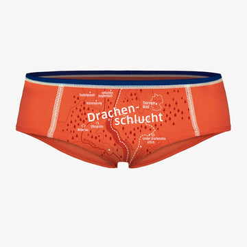EIN SCHÖNER FLECK ERDE. Lustige Unterhose für Damen. Damenunterwäsche mit Motiv Drachenschlucht. Bio Unterwäsche.