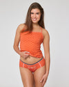 Damen Hipster Slip Drachenschlucht in Rotorange mit passendem Top – Ein schöner Fleck Erde