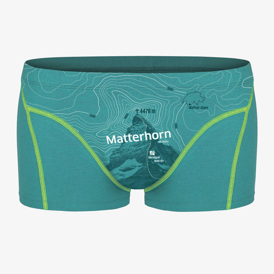 Boxershorts Matterhorn. Sportlicher Schnitt. Unterhose aus Bio-Baumwolle. Unterwäsche produziert in Europa.