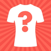 T-Shirt mit Fragezeichen mit rotem Hintergrund