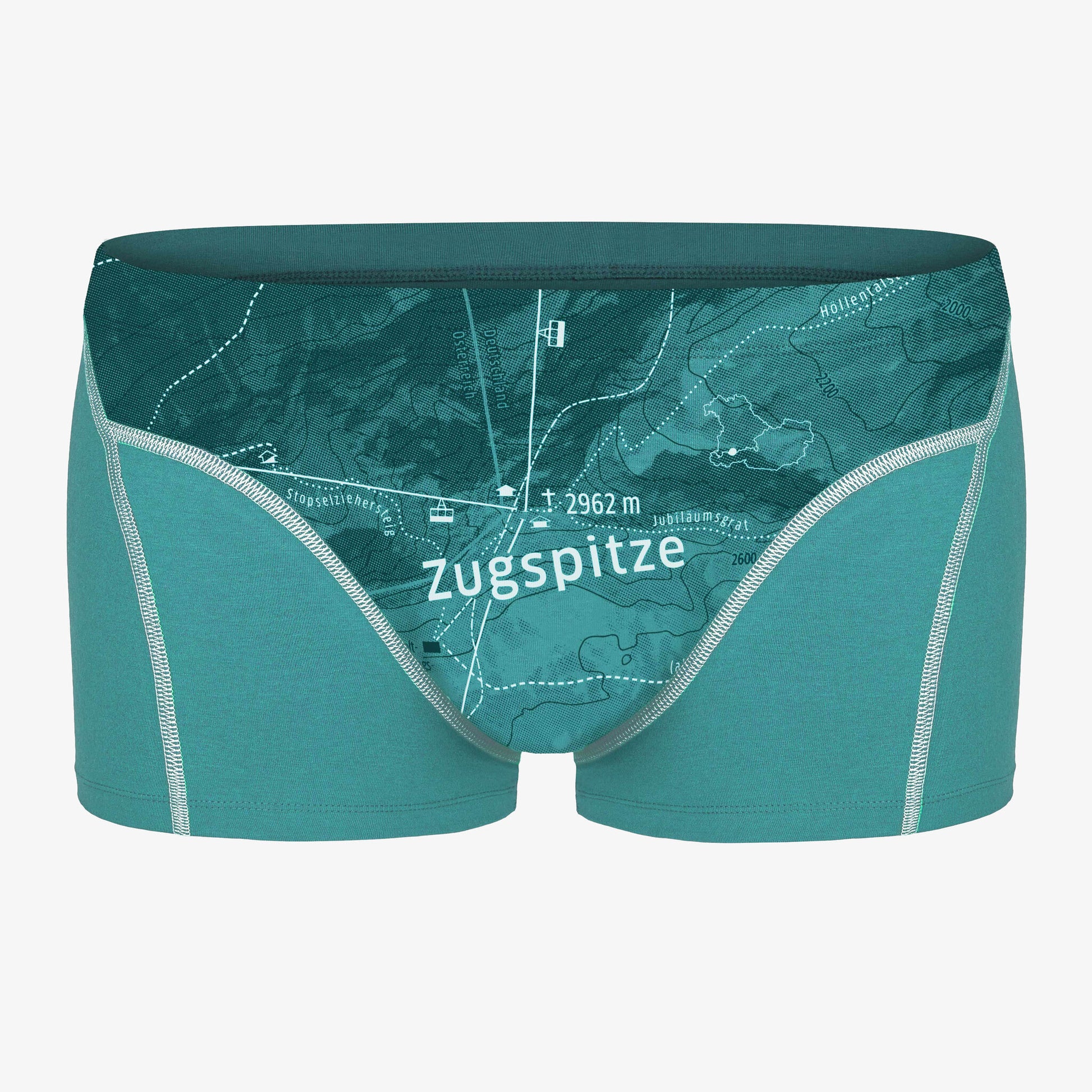 Unterhose Zugspitze. Unterhose aus Bio-Baumwolle. Geschenketipp für Bergsteiger.