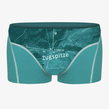 Unterhose Zugspitze. Unterhose aus Bio-Baumwolle. Geschenketipp für Bergsteiger.