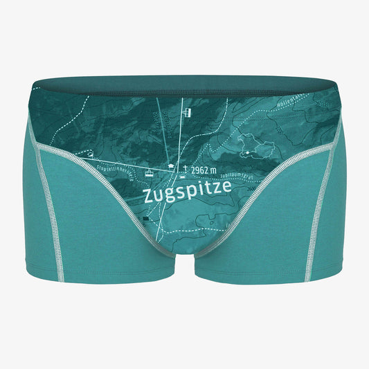 Unterhose Zugspitze. Unterhose aus Bio-Baumwolle. Geschenketipp für Bergsteiger.