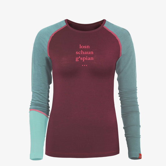 Langarm-Shirt Merino LOSN, SCHAU'N, GSPIAR'N. patinarot