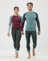 7/8-Pants Merino JUCHEE. moorgrün