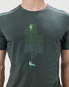 Kurzarm-Shirt Merino AUFSTEIGER - ABSEILER moorgrün