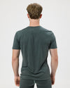 Kurzarm-Shirt Merino AUFSTEIGER - ABSEILER moorgrün