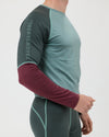Langarm-Shirt Merino TRAUMTAGERL. salbeigrün